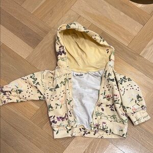 Molo Cream Floral Hoodie